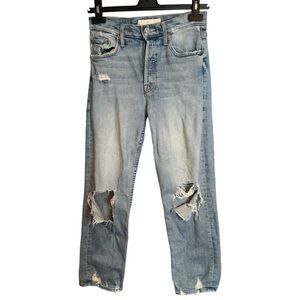 MOTHER Superior The Tomcat Jeans The  Confession Size 25 Light Wash High Rise